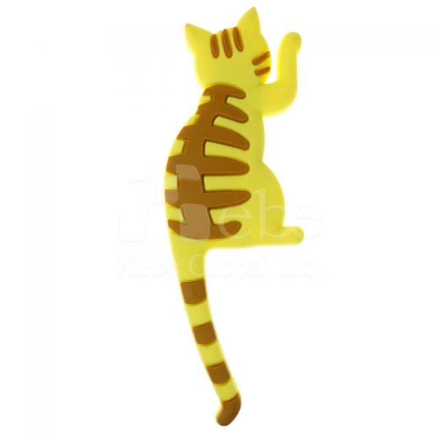 虎斑猫长尾造型磁铁挂勾 造型礼品