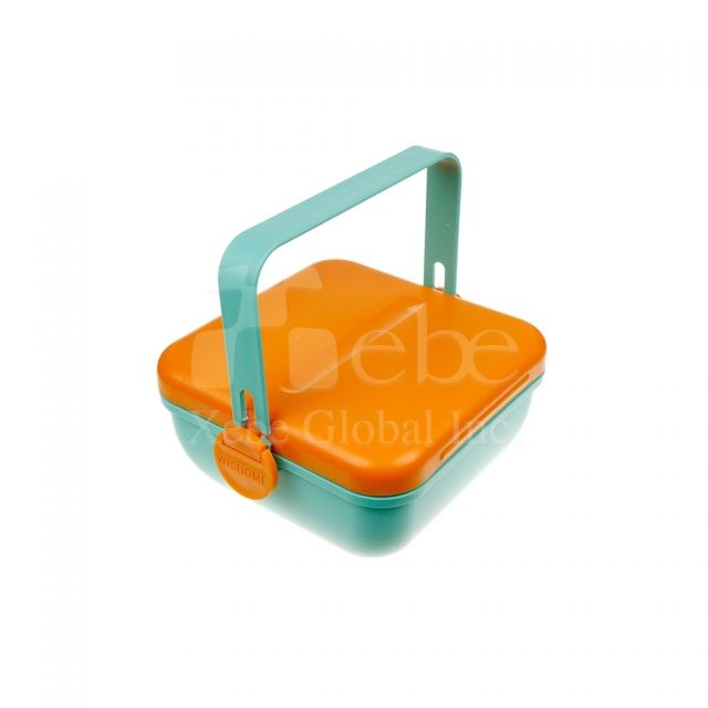 拼接色便携饭盒 便携野餐沙拉盒推荐