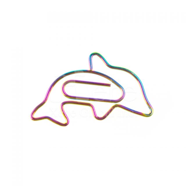 彩色海豚造型回形针 