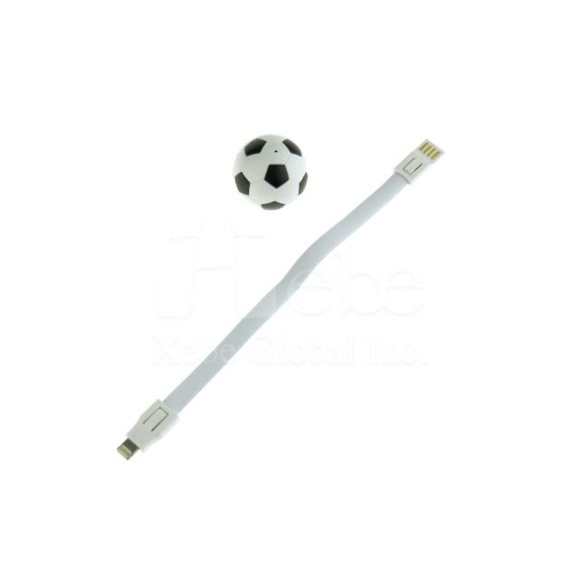 足球造型USB充电线