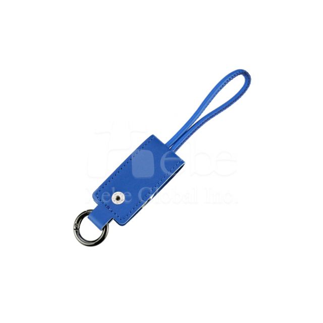 雷雕LOGO钥匙扣定制手机 USB充电线