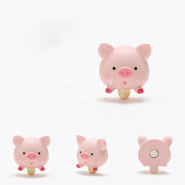 粉红小猪立体定制冰箱貼