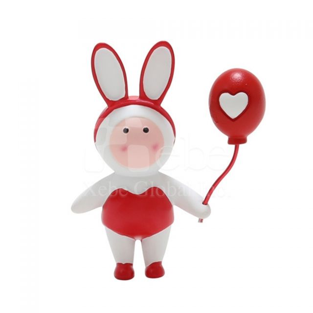 拿着爱心气球的兔兔定制冰箱貼