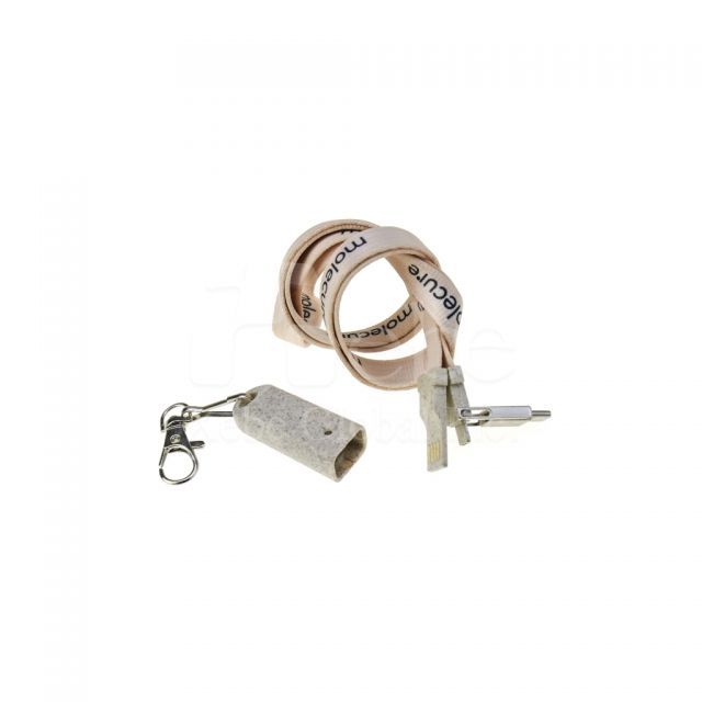 粉色LOGO设计USB充电线定制