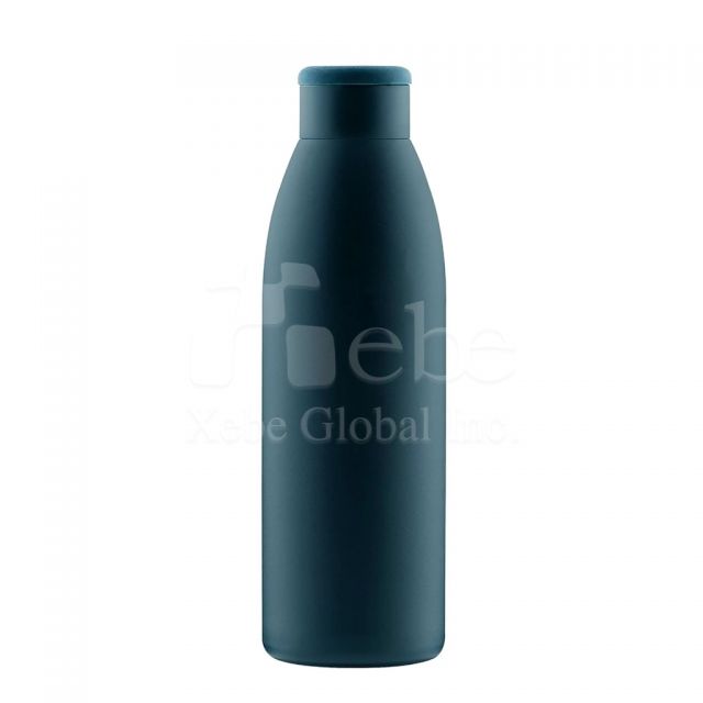 不锈钢环保杯瓶 深蓝色运动水壶