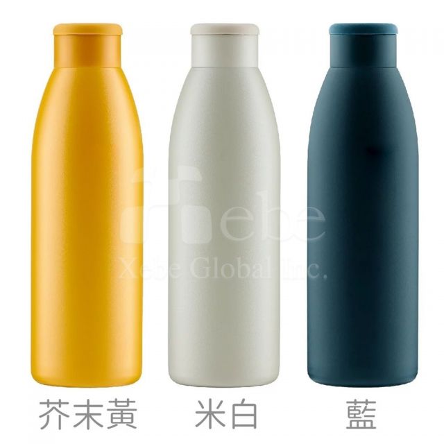 不锈钢环保杯瓶 深蓝色运动水壶