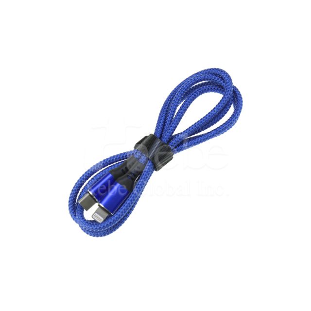 蓝紫色四合一USB充电线