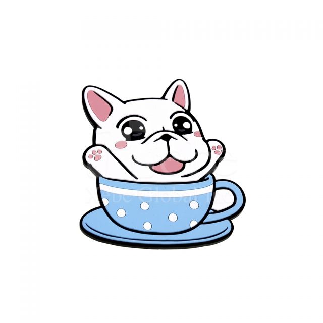 插画小狗造型杯垫 