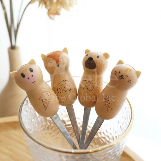 甜点叉定制 环保餐具制作