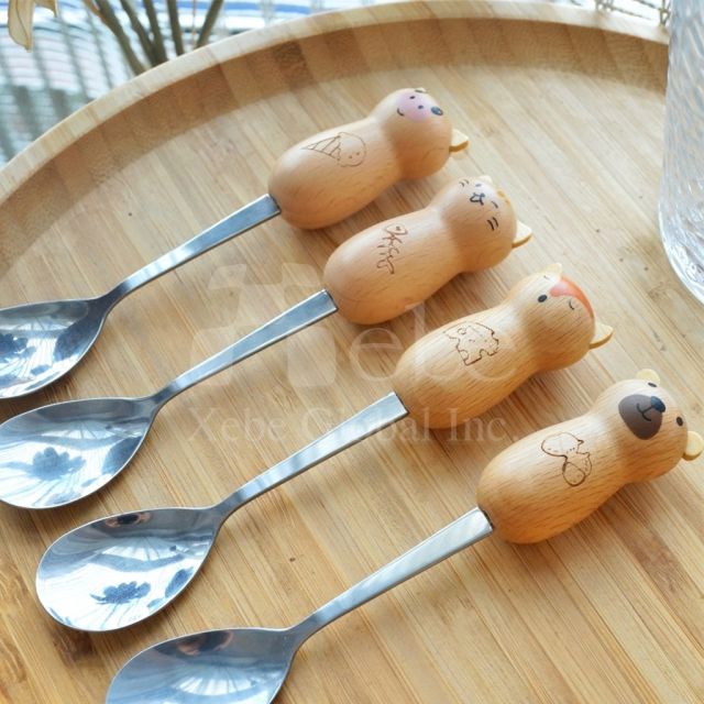 甜点叉定制 环保餐具制作