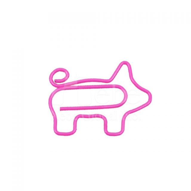 粉色小猪造型回形针 