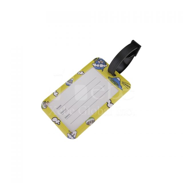 卡通滑盖式行李吊牌定制