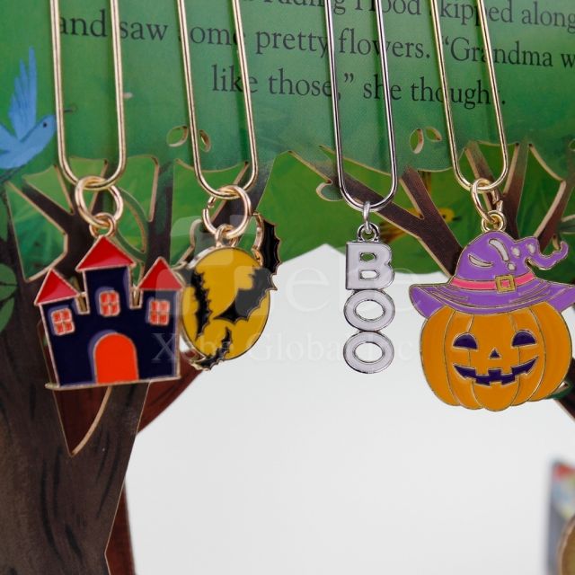 万圣节南瓜造型回形针 