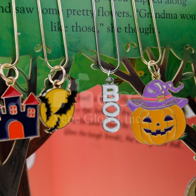 万圣节南瓜造型回形针 