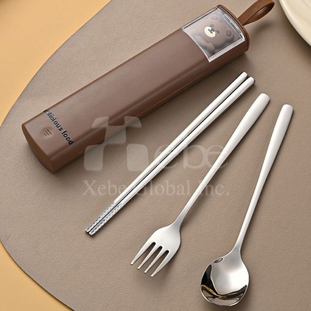 小熊便携餐具组制作