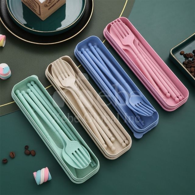 小麦制作便携餐具组