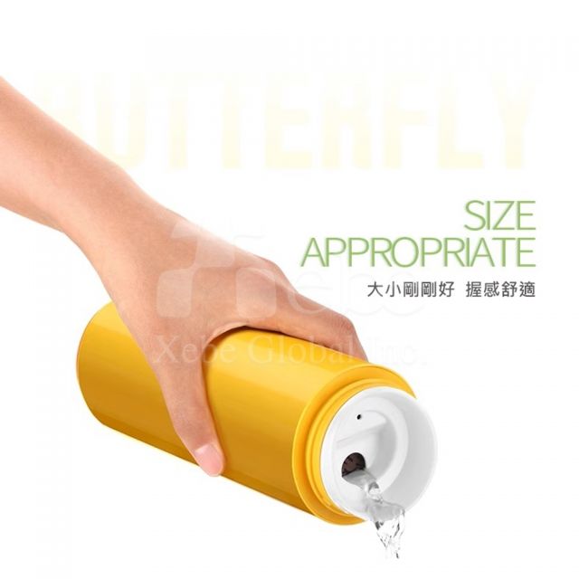 水蓝色不倒保温瓶定制