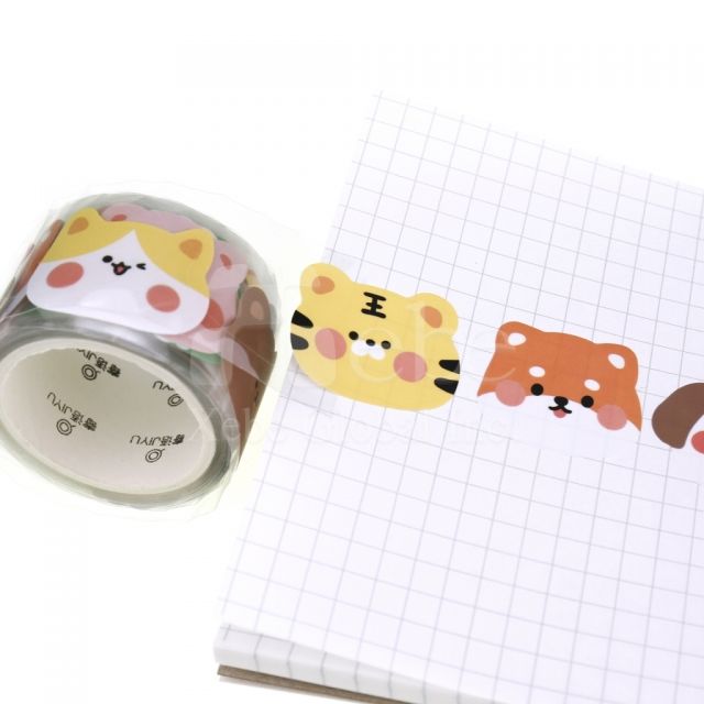 定制宠物贴纸透明和纸胶带