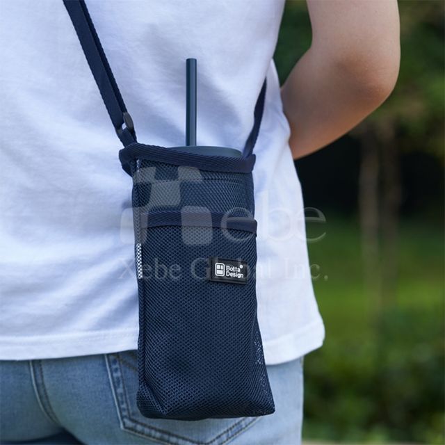 粉色手摇杯提袋