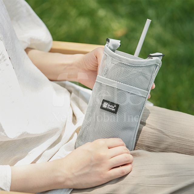 粉色手摇杯提袋