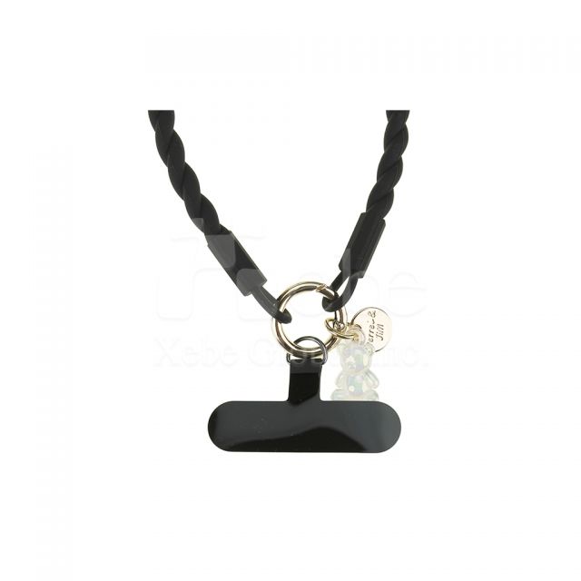 深灰色矽胶手腕挂绳