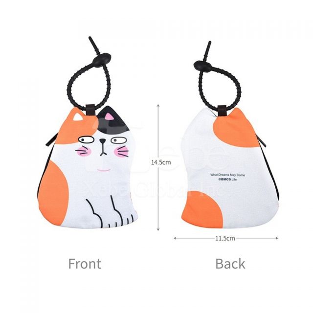 猫咪造型定制小收纳袋 