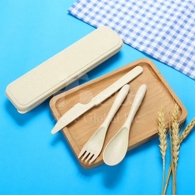 定制小麦便携餐具三件组