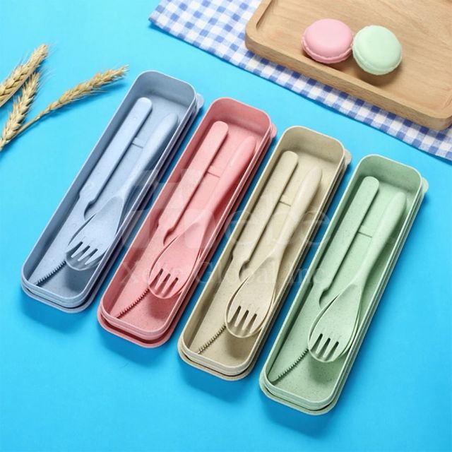 定制小麦便携餐具三件组
