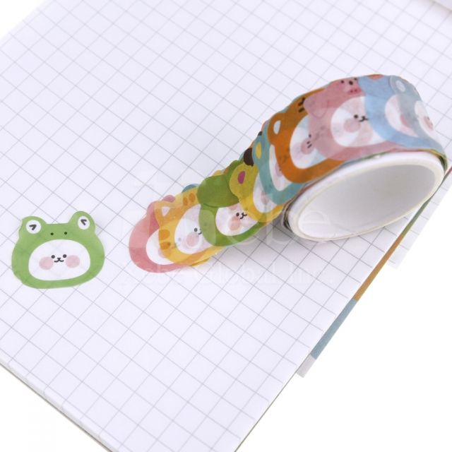 卡通动物图案和纸胶带