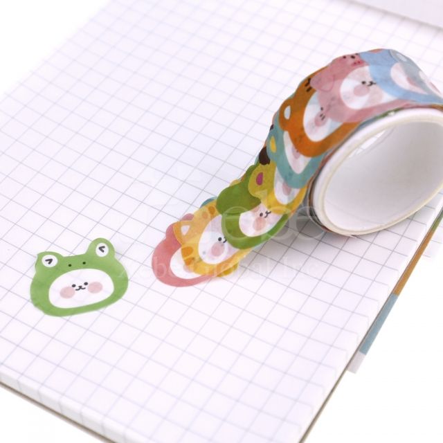 卡通动物图案和纸胶带