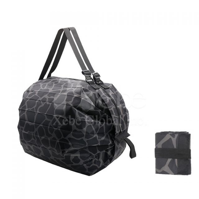 大容量黑色豹纹环保购物袋