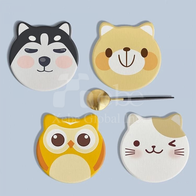 淘气柴犬定制杯垫