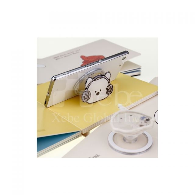 定制耳机小狗气囊手机支架