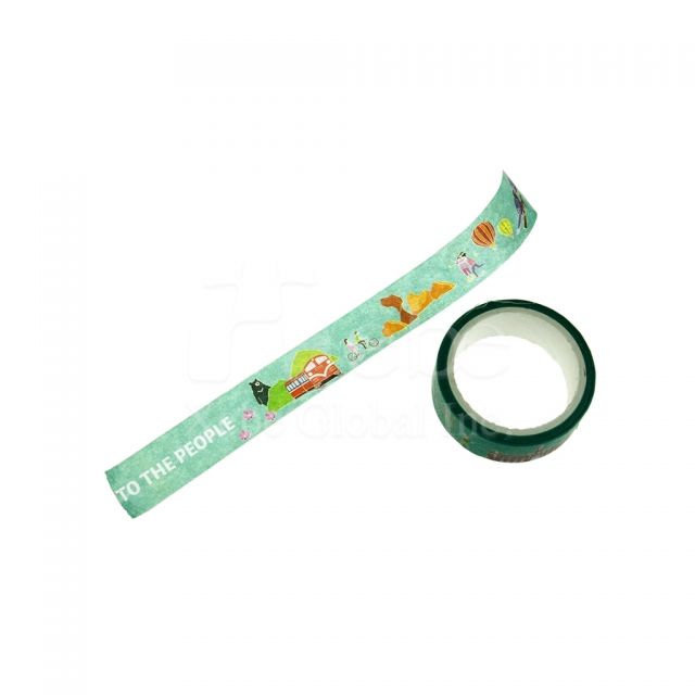 城市地标图案和纸胶带