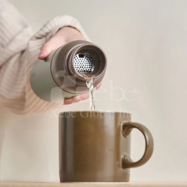 撞色手提保温杯定制