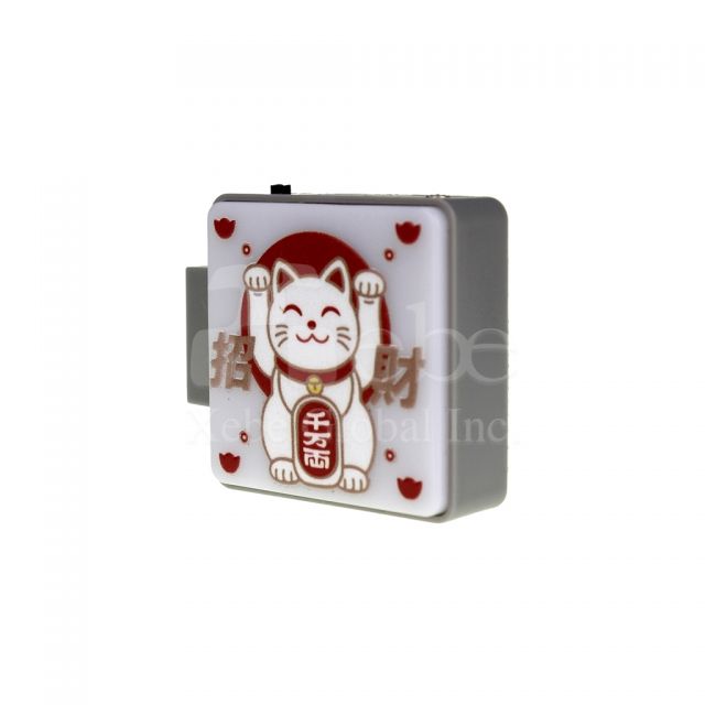 招财猫灯箱冰箱贴定制