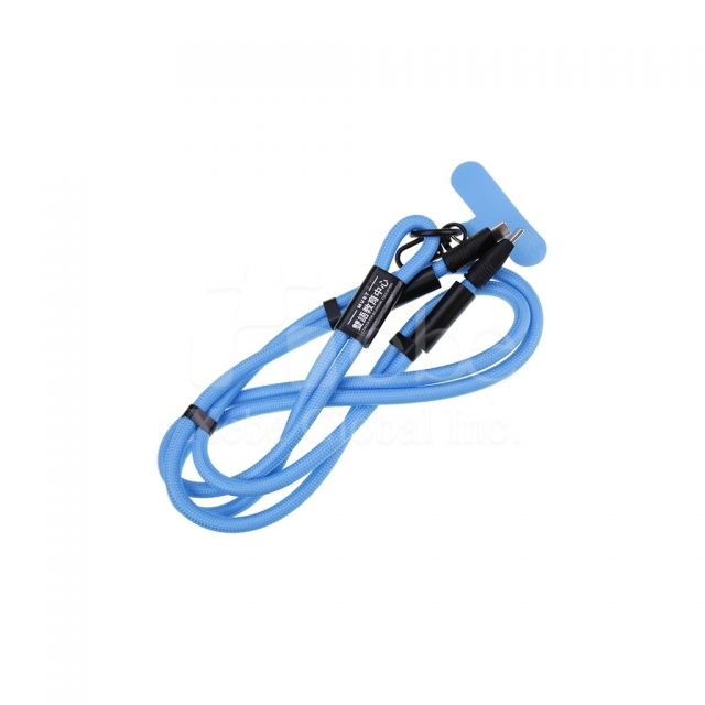 学校定制手机挂绳充电线