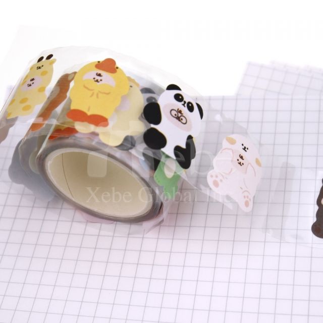 动物装图案和纸胶带