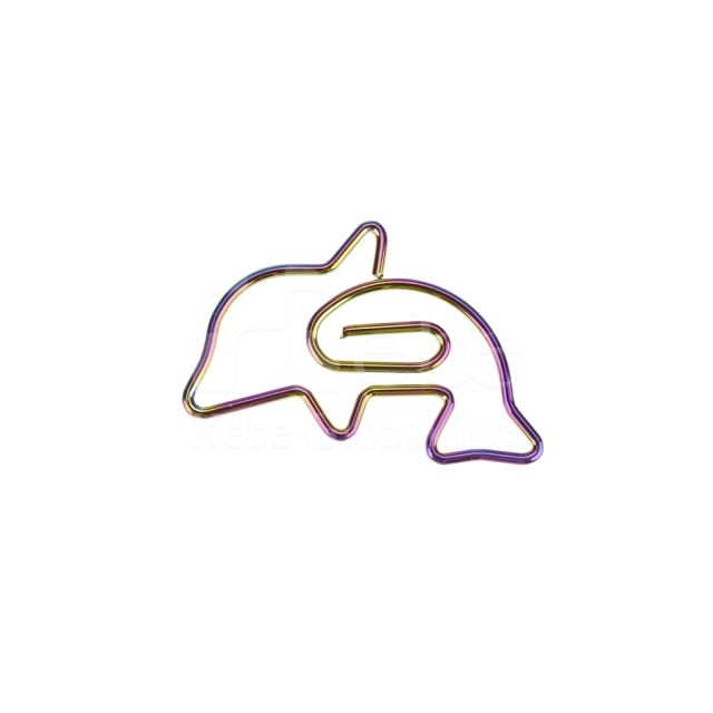 彩色海豚形状回形针